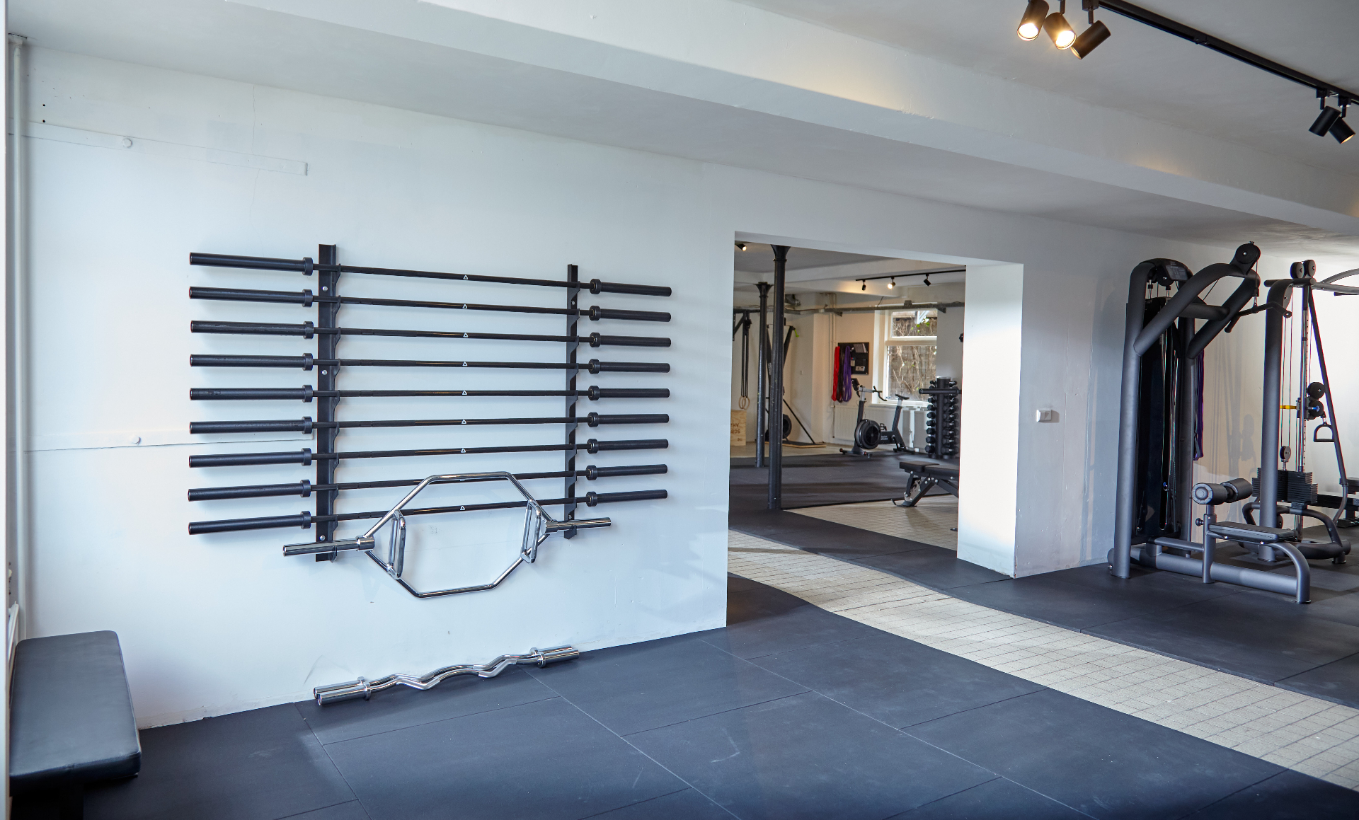Barbell wall